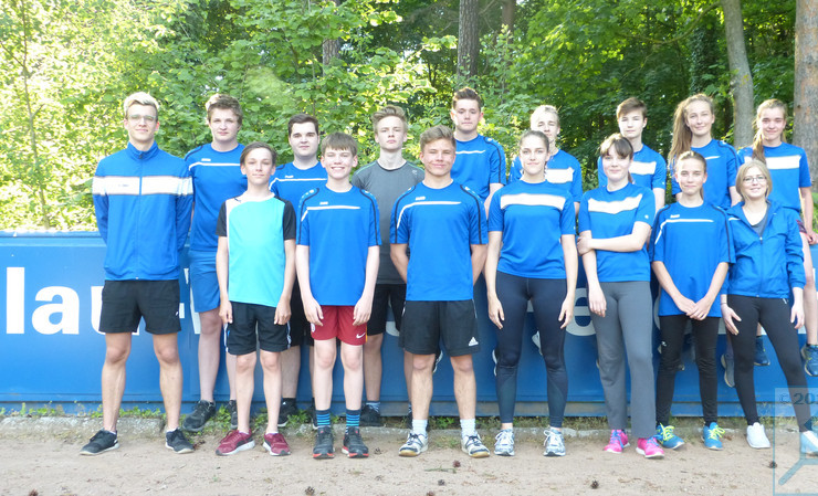 Die Jugend der blau weißen Leichtathletik
